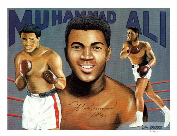 Muhammad Ali Autographed Signed 8.5x11 Photo Vintage - PSA/DNA Certified