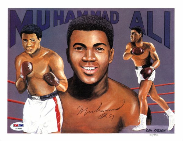 Muhammad Ali Autographed Signed 8X10 Photo PSA/DNA