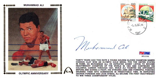 Muhammad Ali Autographed Signed First Day Cover Vintage - PSA/DNA Certified