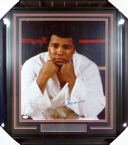 Muhammad Ali Autographed Signed Framed 16x20 Photo - JSA Authentic