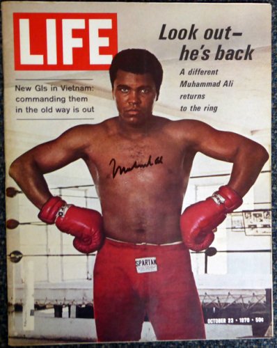 Muhammad Ali Autographed Signed Life Magazine - PSA/DNA Certified