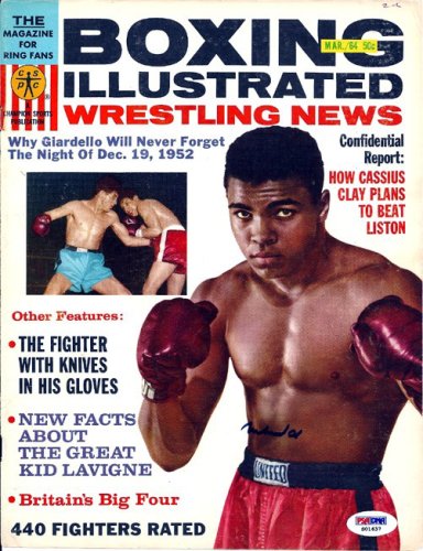 Muhammad Ali Autographed Signed Magazine Cover - PSA/DNA Certified