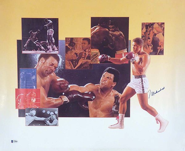 Muhammad Ali Autographed Signed Memorabilia 18X22 Poster Photo - Beckett Authentic