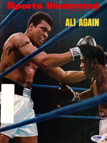 Muhammad Ali Autographed Signed Sports Illustrated Magazine Gem Mint 10 Vintage PSA/DNA