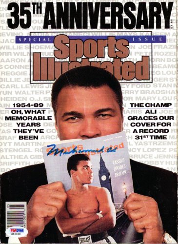 Muhammad Ali Autographed Signed Sports Illustrated Magazine Vintage - PSA/DNA Certified