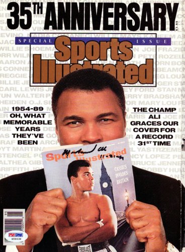 Muhammad Ali Autographed Signed Sports Illustrated Magazine Vintage - PSA/DNA Certified