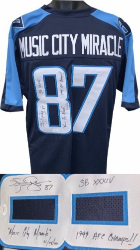 AJ Brown Tennessee Titans Signed Pro Style White XL Jersey