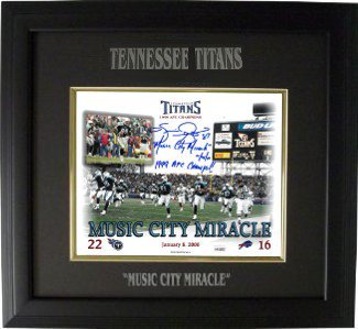 Music City Miracle Tennessee Titans 16X20 Photo Kevin Dyson