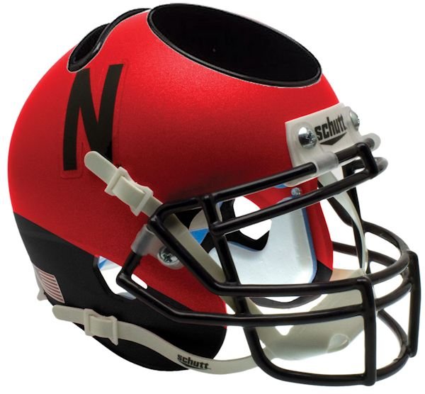 Nebraska Cornhuskers Miniature Football Helmet Desk Caddy Red And