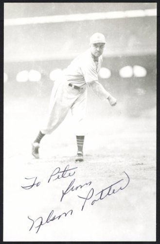 Nelson Potter Autographed Signed 3.5X5.5 Postcard St. Louis Browns "To Pete" #153949