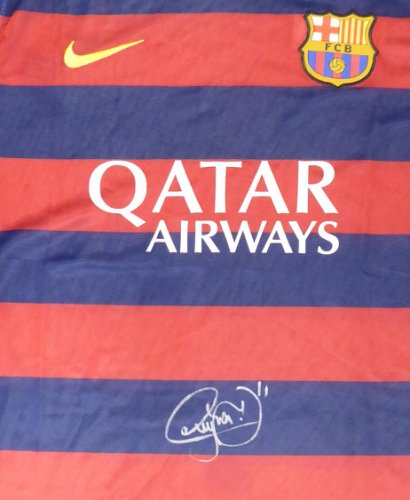Neymar Jr Autographed Signed Barcelona Qatar Airways Nike Authentic Jersey Size Xl Psa Dna Stock 176337