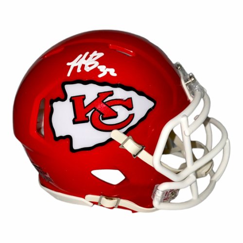 Kansas City Chiefs Leo Chenal Signed Chiefs Red Speed Replica Mini Hel