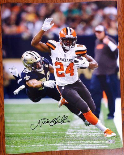 Nick Chubb Cleveland Browns 16-4 16x20 Autographed Signed Photo - Beckett Authentic
