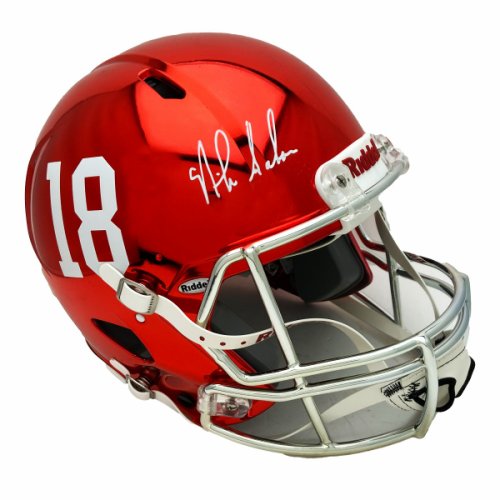 Nick Saban Autographed Alabama Crimson Tide CHROME Riddell Authentic Helmet Signed in White- Certified Authentic