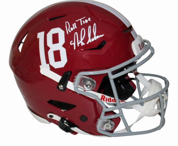 Nick Saban Autographed Signed Alabama Crimson Tide Riddell SpeedFlex Full Size Authentic Helmet with Roll Tide Inscription - JSA Authentic