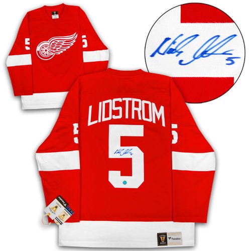 THE PRODUCTION LINE RED WINGS NAMEPLATE FOR AUTOGRAPHED Signed HOCKEY JERSEY 