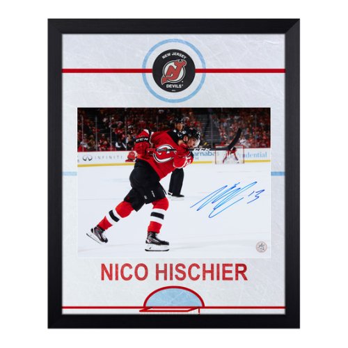 Nico Hischier New Jersey Devils Reverse Retro Autographed Puck