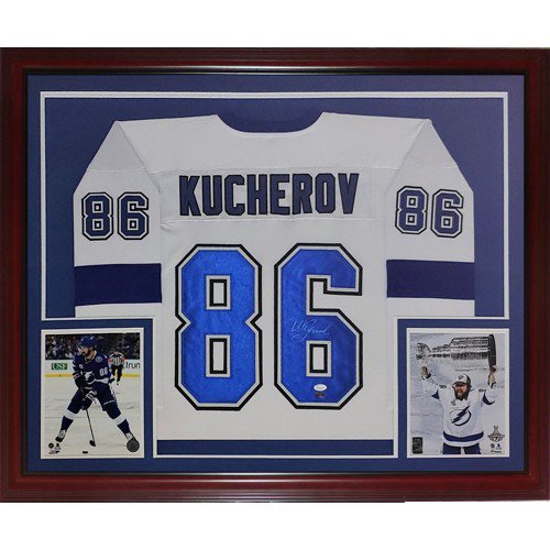 Nikita Kucherov Autographed Signed Tampa Bay (White #86) Deluxe Framed  Jersey - JSA