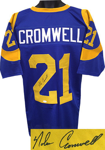 Framed Nolan Cromwell Autographed Signed L.A. Rams Jersey Jsa Coa – MVP  Authentics