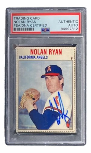 Nolan Ryan Signed Authentic Vintage Game Model California Angels Road Jersey  COA