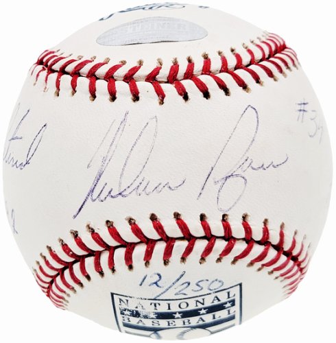 Nolan Ryan Autographed/Signed Texas Rangers OML Baseball HOF JSA 