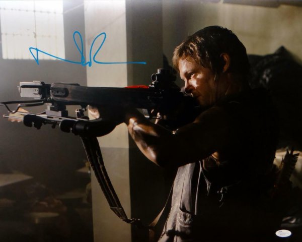 Norman Reedus Signed The Walking Dead 16x20 Photo PSA/DNA COA Autograph Poster 
