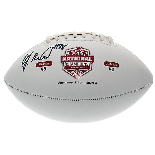 OJ Howard Autographed Signed Alabama Crimson Tide 2015 National Champions White Panel Football - Certified Authentic
