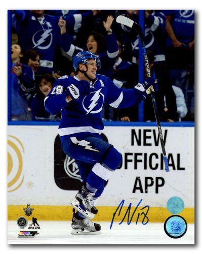 Ondrej Palat autograph insc Mini Stanley Cup TB Lightning JSA Game