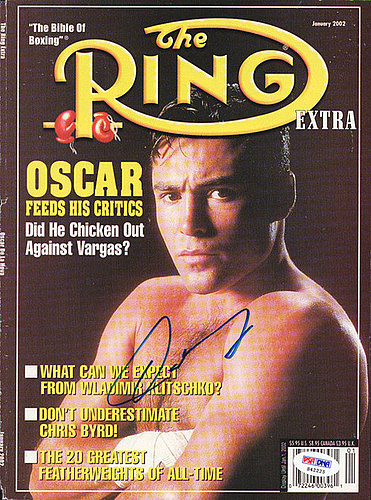 Oscar De La Hoya Autographed Signed Magazine Cover Psa Dna Certified