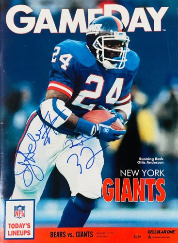 Ottis Anderson Autographed Signed Inscribed N.Y. Giants Jersey Jsa