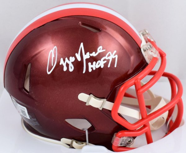 Ozzie Newsome Signed Cleveland Browns Custom Kralite RK Helmet 2