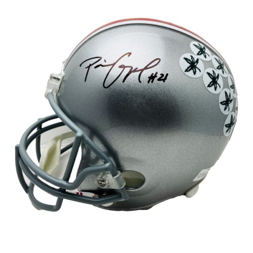 Ohio State Buckeyes 3 Heisman Autographed Signed Silver Mini Helmet JSA Certified Authentic 