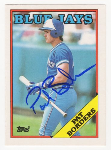 Borders signs: Catcher and World Series hero Pat Borders signs autographs  for young fans after Blue Jays arrived in Hamilton last night – All Items –  Digital Archive Ontario