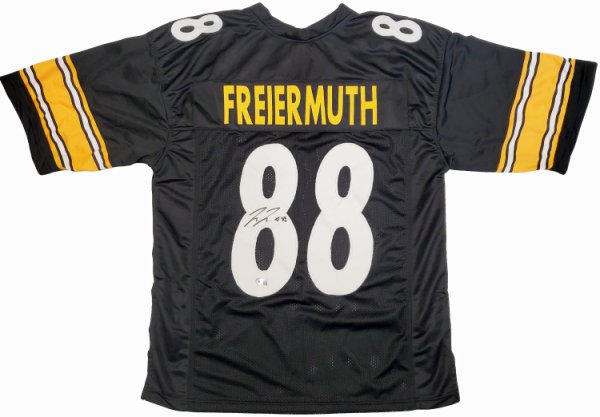 Pat Freiermuth Autographed Signed Pittsburgh Steelers Black Jersey Beckett Beckett Qr 197218