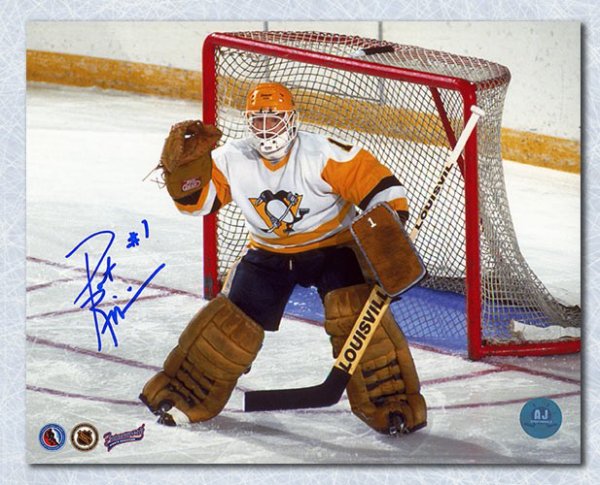 Pat Riggin Pittsburgh Penguins Autographed Signed 8x10 Photo