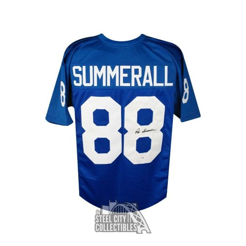 Pat Summerall Autographed Signed New York Custom Football Jersey - PSA/DNA COA