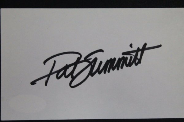 pat summitt autograph