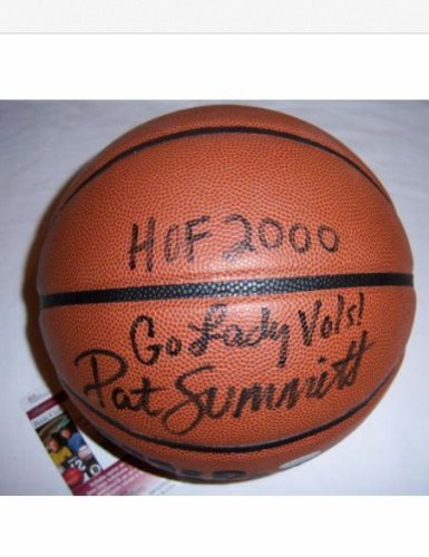 pat summitt autographed basketball
