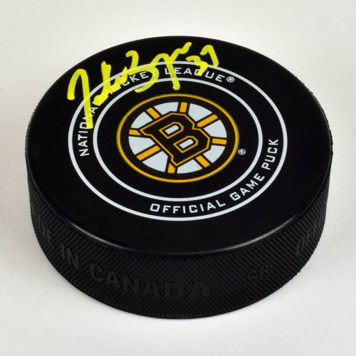 Patrice Bergeron Boston Bruins Signed Autographed 90th Year Official Game Puck 