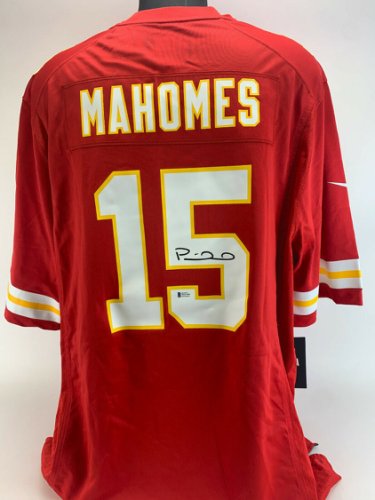 pat mahomes signed jersey