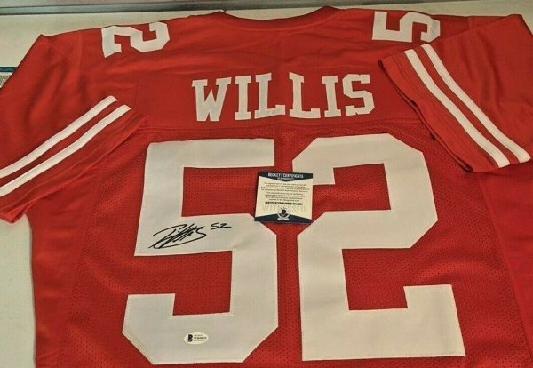 patrick willis autographed jersey