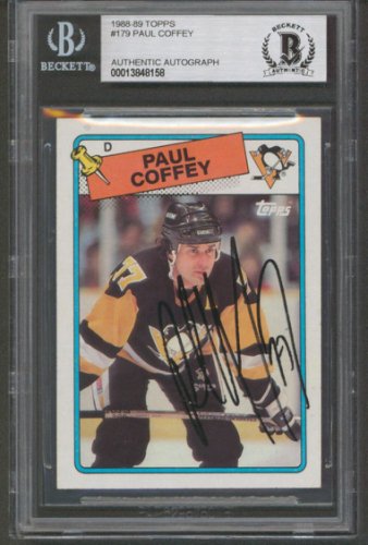 Paul Coffey HOF Size XL Autographed Pittsburgh Penguins Custom Jersey - BCA