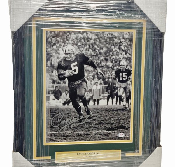 Paul Hornung Autographed Signed 11X14 Photo Framed Green Bay Packers PSA/DNA