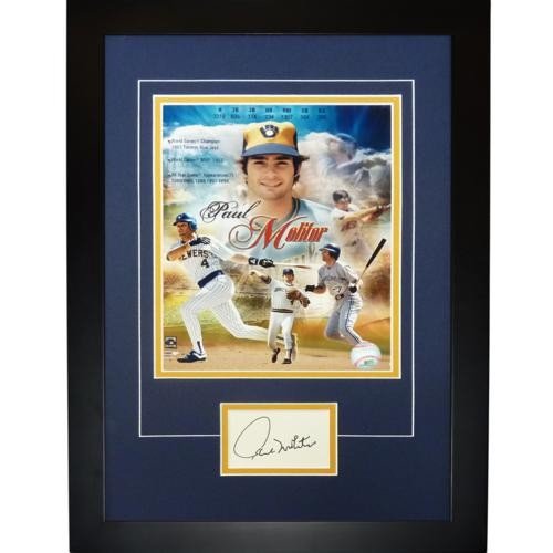 Paul Molitor Autographed Signed Framed Milwaukee Brewers 