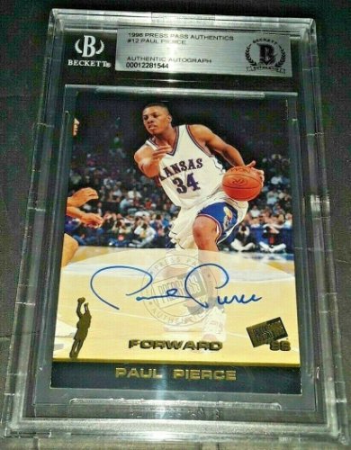Paul Pierce Autographed Memorabilia Signed Photo Jersey Collectibles Merchandise