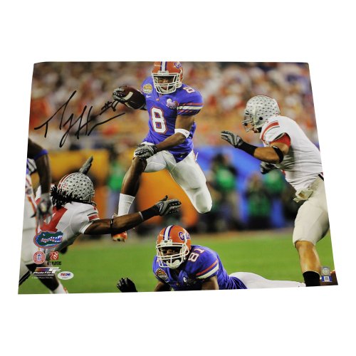 Percy Harvin Autographed Florida Gators (Blue #1) Custom Jersey