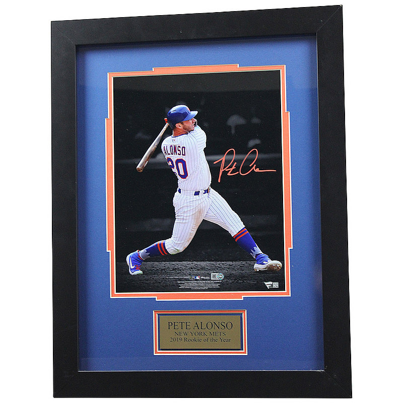 Framed Pete Alonso New York Mets Autographed 8 x 10 Swinging Photograph Fanatics Authentic Certified