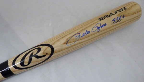 Pete Rose Autographed Signed Blonde Rawlings Bat Cincinnati Reds 4256 In Blue Pr Holo #177051