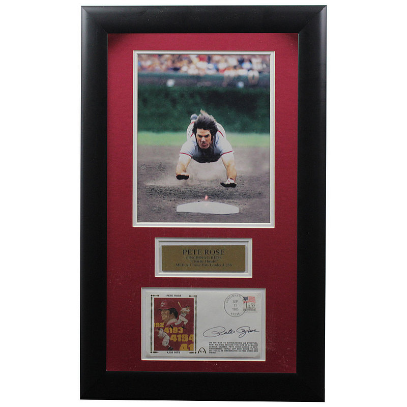 Pete Rose Autographed Signed Framed First Day Cover - Certified Authentic
