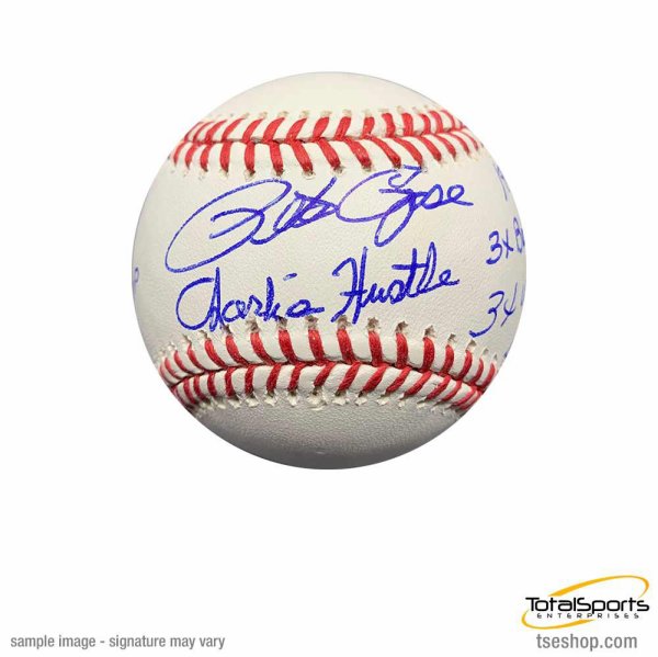Pete Rose Signed Rawlings Official MLB Baseball w/#14 (Beckett)